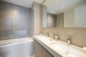 Secador de cabelo, toalhas de banho, sabonete, papel higiênico