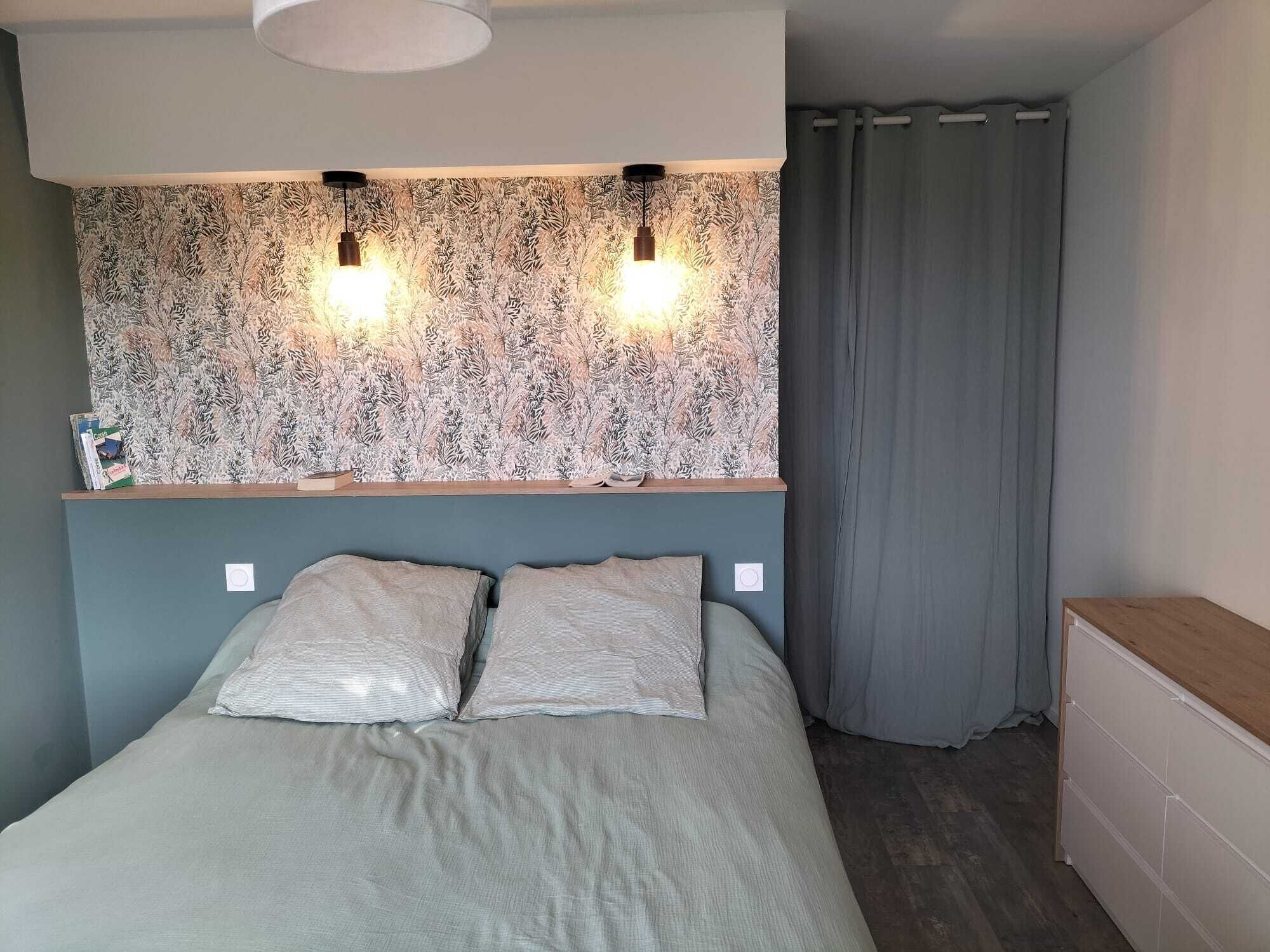 4 chambres, bureau, draps fournis