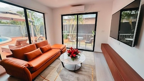 Executive Suite, 1 Bedroom, Balcony, Pool View | Living area | Smart TV - Hibiscus Suites And Residences  (Nadi)