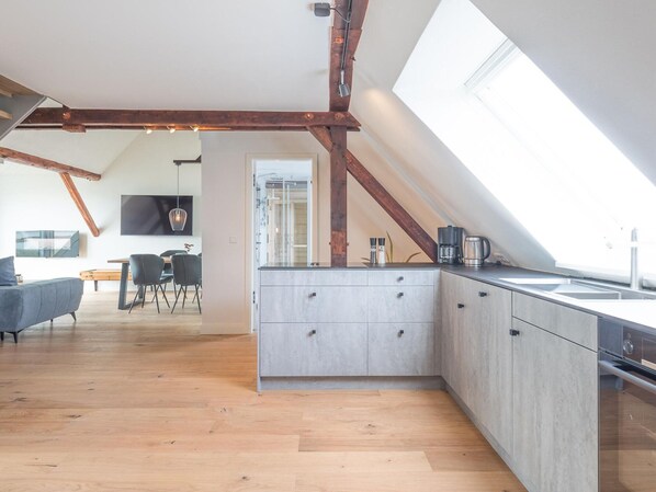 Apartamento | Cozinha privada | Cadeirão de bebê