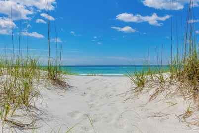 Location Location LOCATION! Steps to Beach w/ PRIVATE Heated Pool!