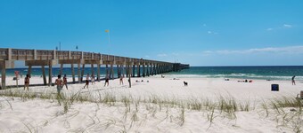 Location Location LOCATION! Steps to Beach w/ PRIVATE Heated Pool!