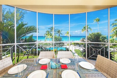 The Meridian, Villa 10, Second floor, 3BR, 3B, Oceanfront, fully equipped.