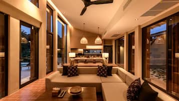2 Bedroom Deluxe Pool Villa - Cliff View | Private kitchenette | Full-sized fridge, microwave, electric kettle