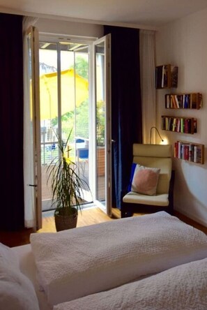 2 bedrooms, individually furnished, iron/ironing board, bed sheets