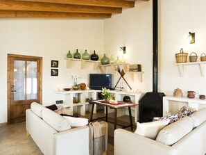 Mobile Home | Living area - Holiday House in Sant Joan With 1 Bedroom (Sant Joan)