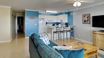 Condo, Multiple Beds, Balcony (Southwind III #H6 - No Pets Allowed) | Living area | 42-inch flat-screen TV with digital channels