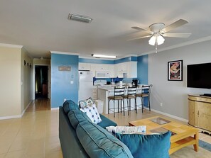 Condo, Multiple Beds, Balcony (Southwind III #H6 - No Pets Allowed) | Living area | 42-inch flat-screen TV with digital channels - Southwind III Condo #H6 (Panama City Beach)