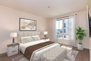 2 chambres, fer et planche à repasser, Wi-Fi, draps fournis