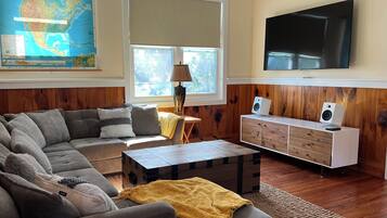 TV connectée, cheminée