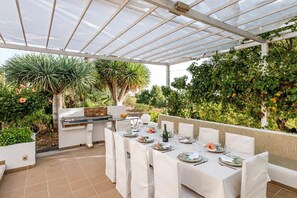 Outdoor dining - My Rental Homes - Villa Besso with private pool and jacuzzi (Jesus)