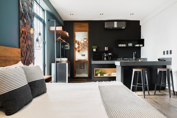 Deluxe-Studio, Balkon, Stadtblick