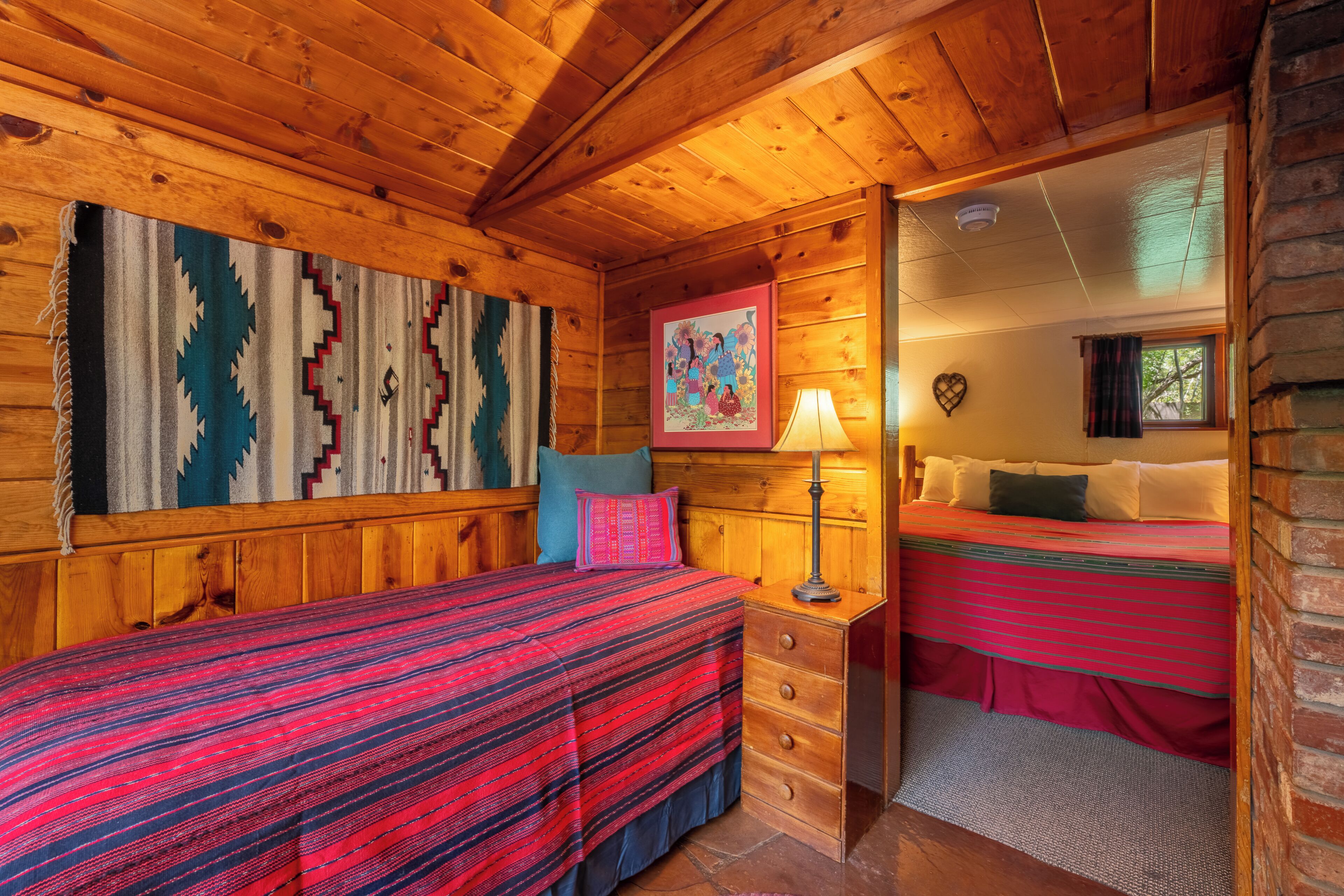 Huisje, 1 slaapkamer, patio, uitzicht op bergen | Beddengoed