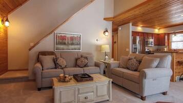 Smart-tv och eldstad