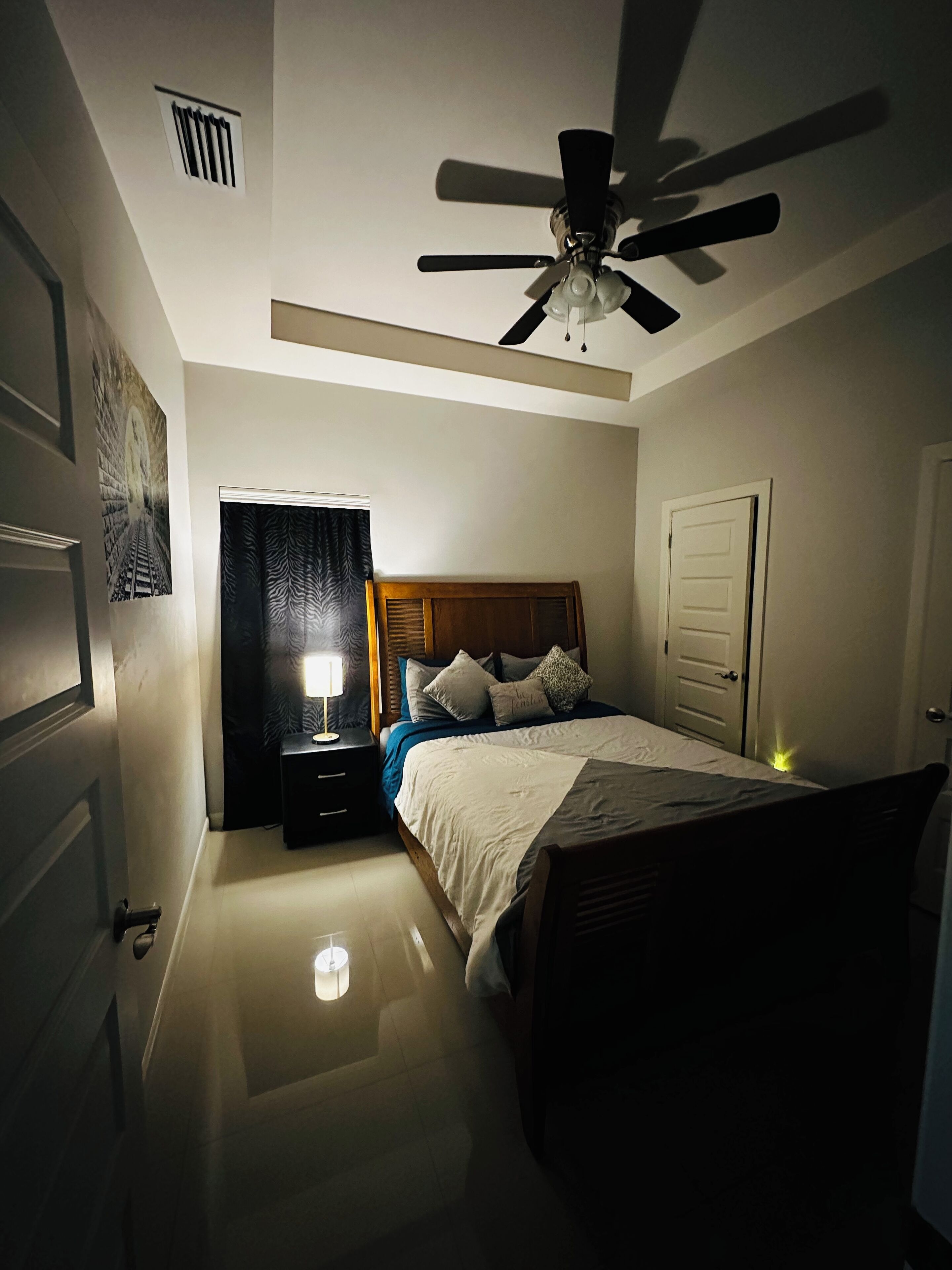 2 bedrooms, in-room safe, iron/ironing board, WiFi