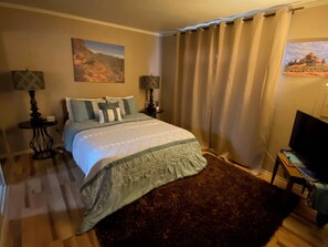 2 dormitorios, tabla de planchar con plancha, wifi gratis y ropa de cama