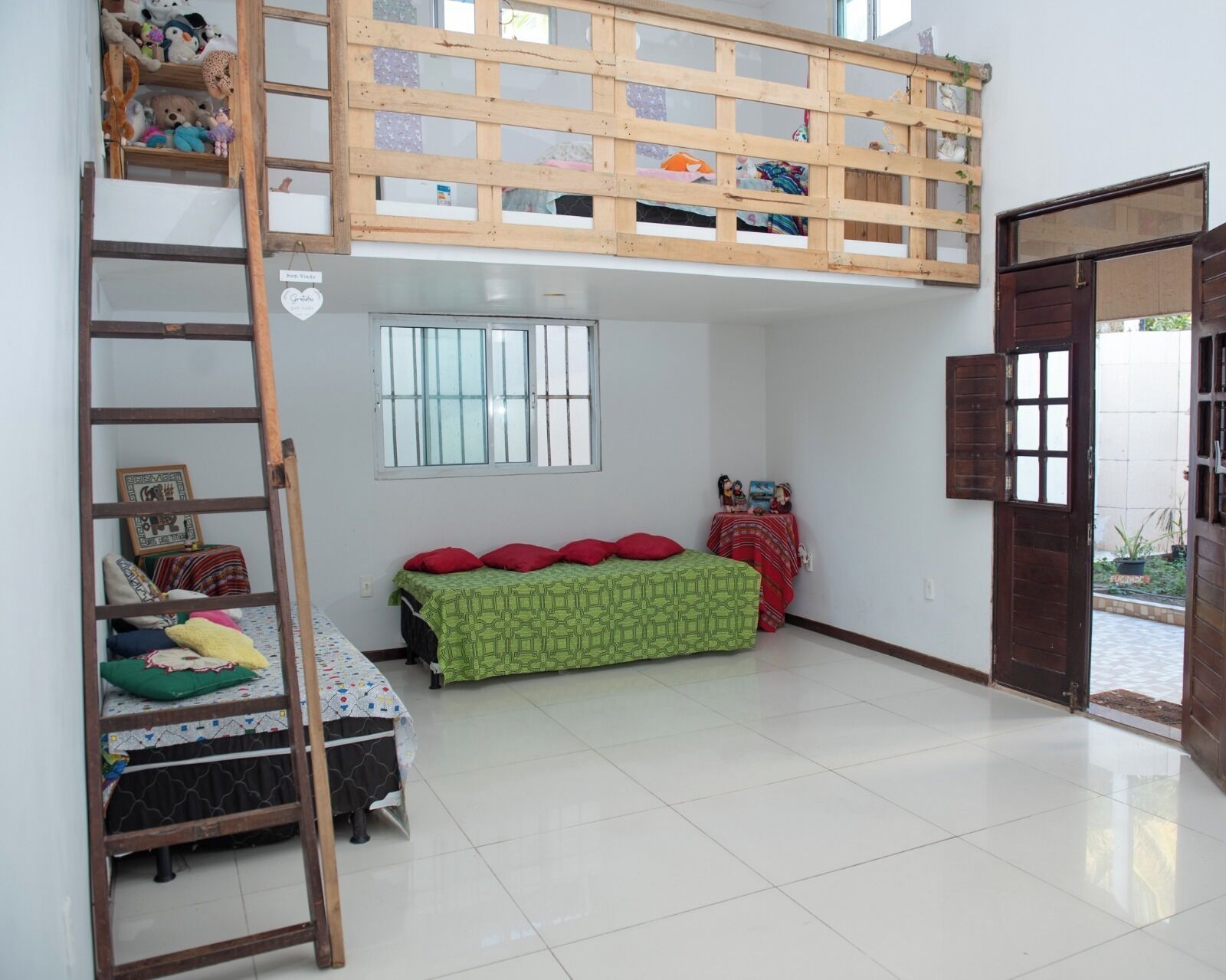 Basic Shared Dormitory, Non Smoking | Desk, laptop workspace, bed sheets
