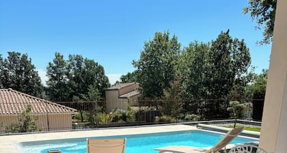 New villa with swimming pool in Rosieres Ardèche 10 pers max