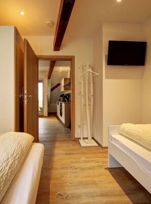 2 bedrooms, individually furnished, iron/ironing board