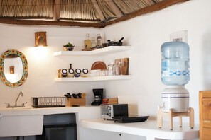 Interior - Charming rooftop bungalow 1 block from the beach! (Corral del Risco)