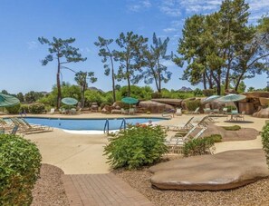 A heated pool