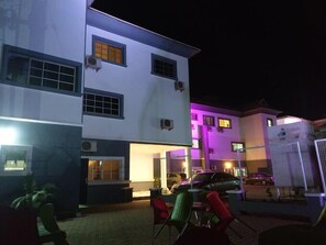 Front of property - evening/night - Jay Hiltin Hotel (Kaduna)