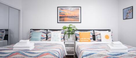 3 bedrooms, iron/ironing board, travel crib, free WiFi