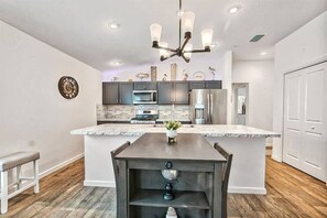 Microwave, oven, stovetop, dishwasher