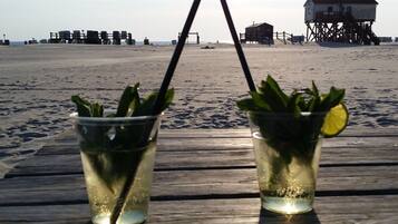 On the beach