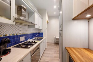 Fridge, oven, stovetop, dishwasher