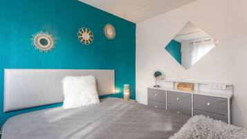 2 bedrooms, iron/ironing board, free WiFi, bed sheets