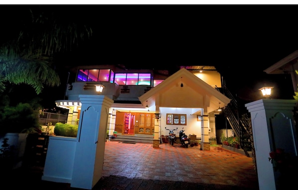 Front of property – evening/night