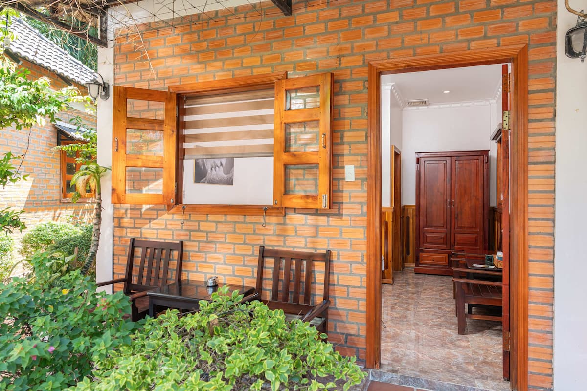 Bungalow cơ bản, quang cảnh vườn | 1 phòng ngủ, nệm Select Comfort, bàn, phòng cách âm 