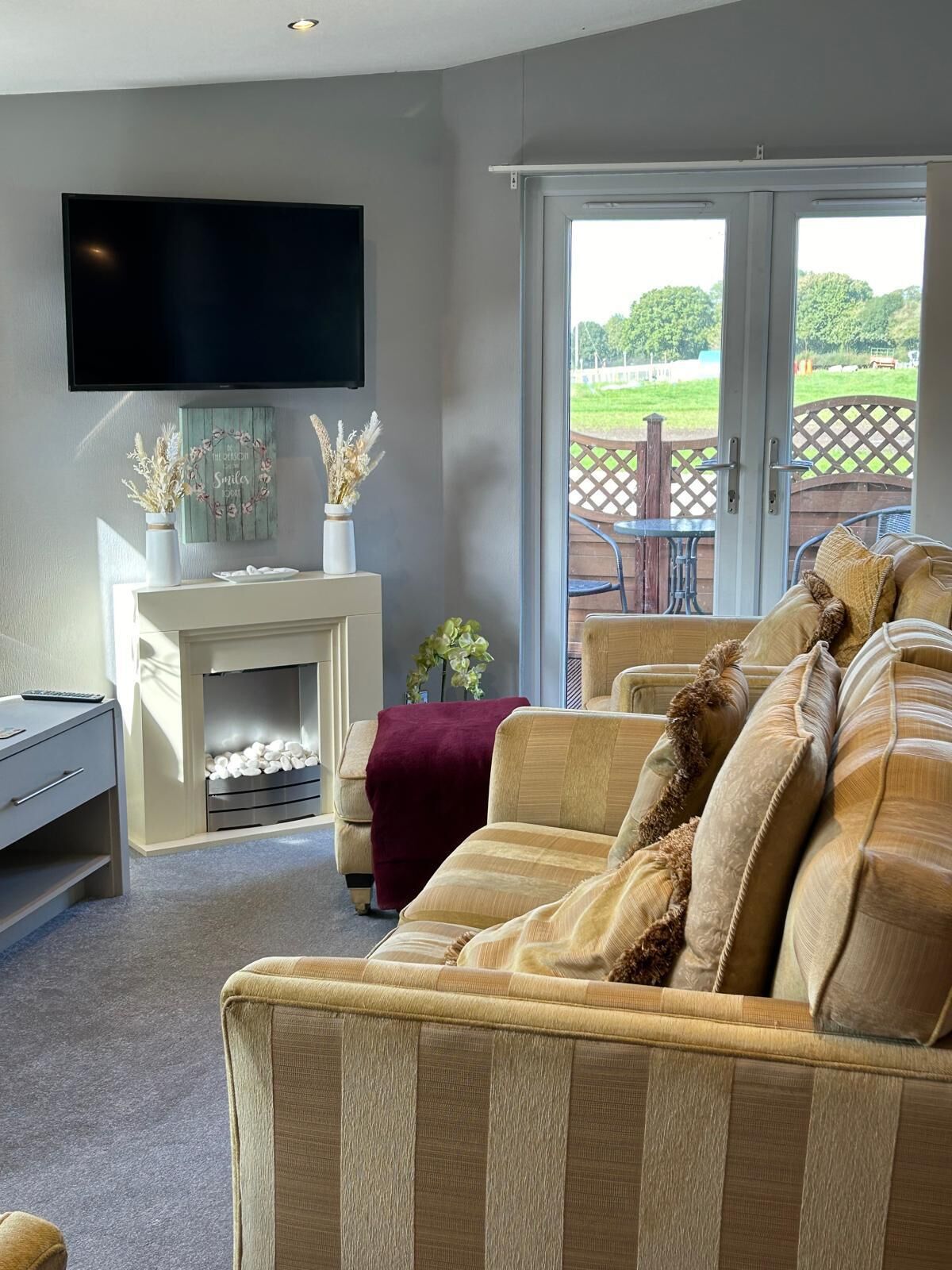 TV connectée, cheminée