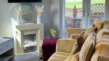 TV connectée, cheminée