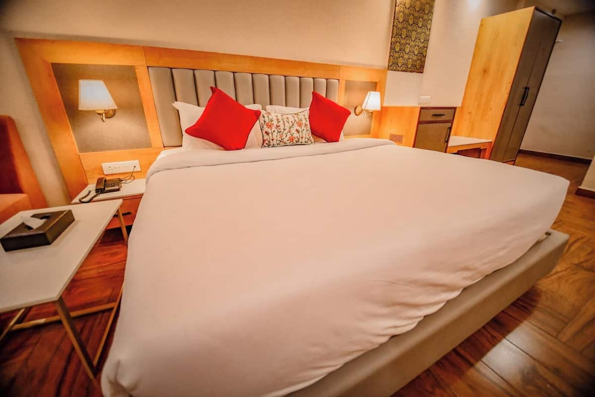 Premium Room Ganga Facing | Free minibar items, free WiFi, bed sheets