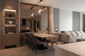 Superior Apartment, 3 Bedrooms, City View | Premium bedding, pillowtop beds, individually decorated - CR Concept Metropole High-end Apartment (Ho Chi Minh City)