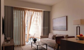 Luxury-Apartment, 1 Schlafzimmer, Stadtblick | Hochwertige Bettwaren, Pillowtop-Betten, individuell dekoriert