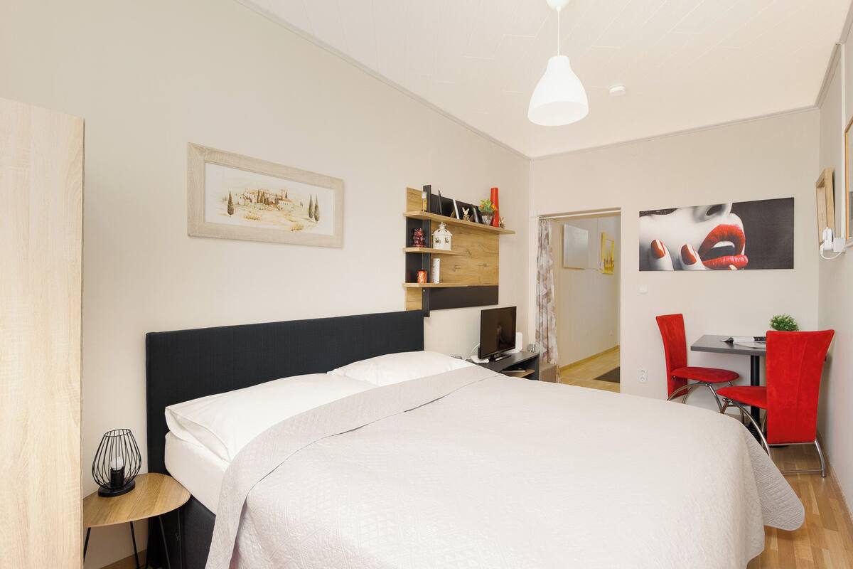Apartamento, 1 habitación | 1 dormitorio, tabla de planchar con plancha, wifi gratis