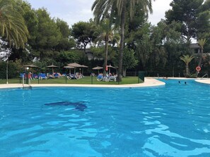 Apartment, 1 Schlafzimmer, Balkon, Meerblick | Pool | Außenpool