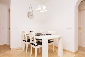 Apartment, 2 Bedrooms | Dining room - Avalon Apt Costalita Close To The Beach And Golf (Estepona)