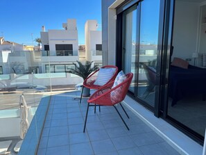 House, 3 Bedrooms, Private Pool, Pool View | Terrace/patio - Luxury Three Bedroom Villa With Private Pool and Rooftop Solarium (San Pedro del Pinatar)