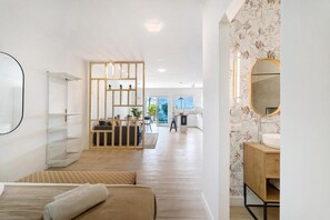 Apartamento, 1 quarto, para fumantes, varanda | Área de estar