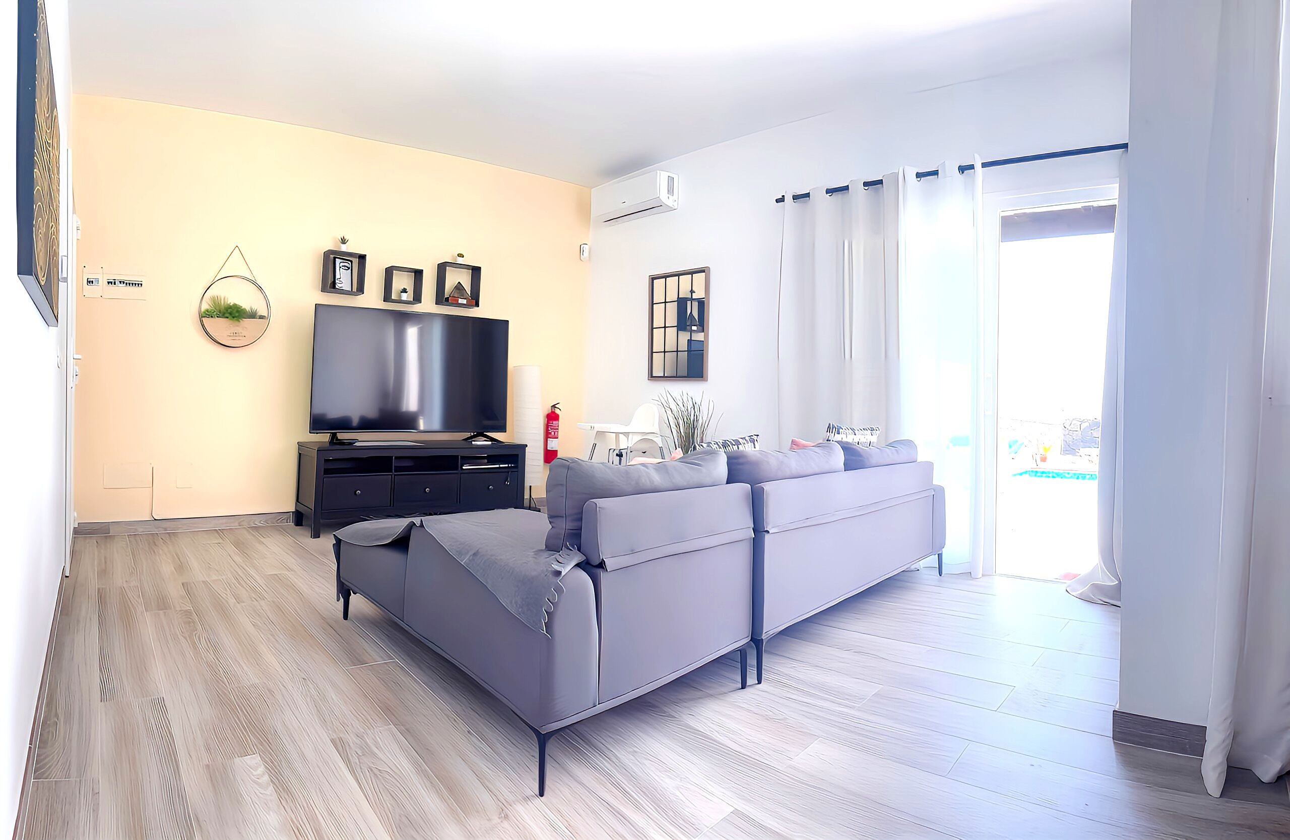 Villa, 2 habitaciones, piscina privada, vistas al jardín | Sala de estar