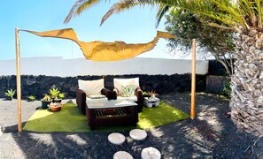 Villa, 2 Bedrooms, Private Pool, Garden View | Garden - Villa Descansa With Private Pool, Air-conditioning, Sea View, Smart-tv & Wifi (Yaiza)