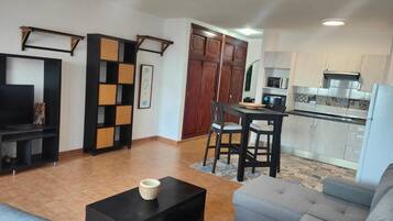 Apartamento, 1 habitación, fumadores, terraza | Zona de estar | Libros