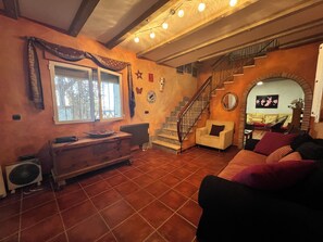 Ferienhaus, 3 Schlafzimmer, Raucher, Terrasse | Wohnbereich