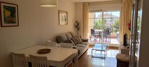 Apartment, 2 Bedrooms, Accessible, Smoking | Living area - Lovely 2 Bedroom, 2 Bathroom Apartment With Pool (Roquetas de Mar)
