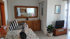 Apartment, 2 Bedrooms, Accessible, Balcony | Living room - Two Bedroom Apartment on Front Line Of The Beach (Roquetas de Mar)