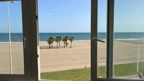 Apartment, 2 Bedrooms, Accessible, Balcony | Beach | On the beach - Two Bedroom Apartment on Front Line Of The Beach (Roquetas de Mar)